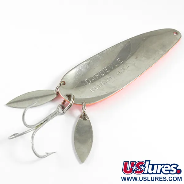 Eppinger Dardevle Klicker, неоновий помаранчевий/нікель, 28 г, блесна коливалка (колебалка) #1599