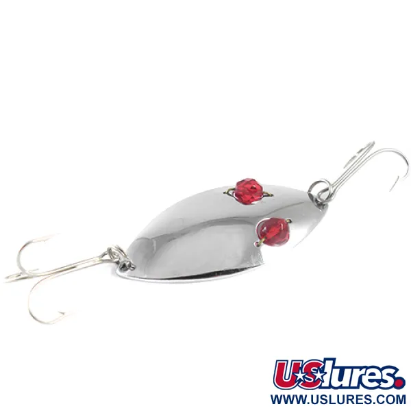 Hofschneider Red Eye Wiggler, нікель/червоні очі, 25 г, блесна коливалка (колебалка) #1604