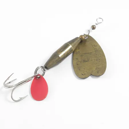 Luhr Jensen Les Davis Bolo, латунь/помаранчевий, 10 г, блесна коливалка (колебалка) #1608