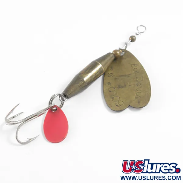 Luhr Jensen Les Davis Bolo, латунь/помаранчевий, 10 г, блесна коливалка (колебалка) #1608