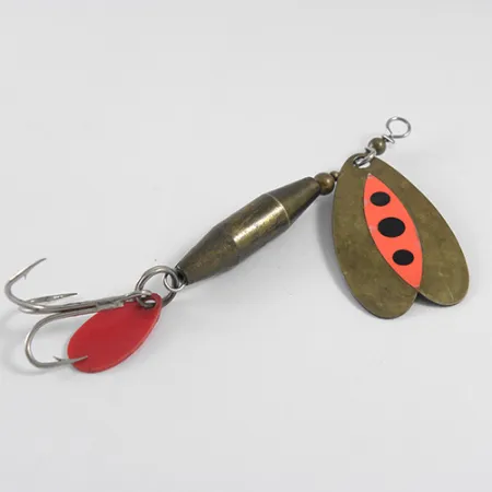 Luhr Jensen Les Davis Bolo, латунь/помаранчевий, 10 г, блесна коливалка (колебалка) #1608