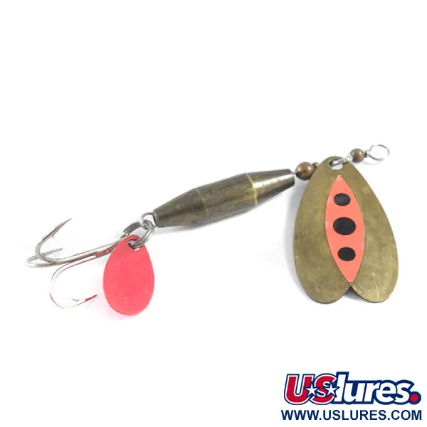 Luhr Jensen Les Davis Bolo, латунь/помаранчевий, 10 г, блесна коливалка (колебалка) #1608