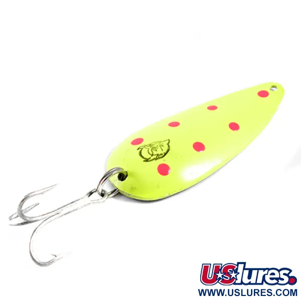Eppinger Dardevle Dardevlet, неоновий жовтий/червоний/нікель, 21 г, блесна коливалка (колебалка) #1614