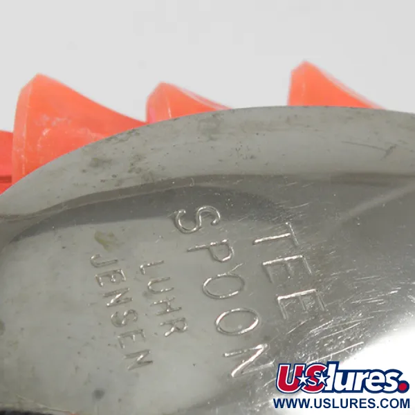 Luhr Jensen TEE Spoon, нікель/рожевий, 10 г, блешня оберталка (вертушка) #1623