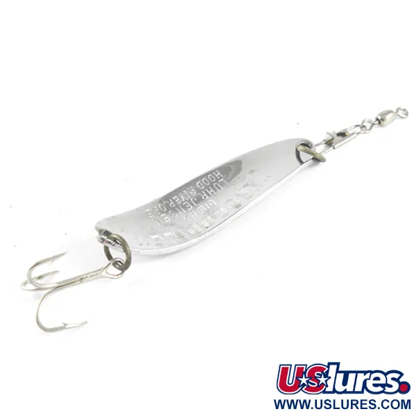 Luhr Jensen Krocodile DIE #3, карбований нікель, 9 г, блесна коливалка (колебалка) #1634