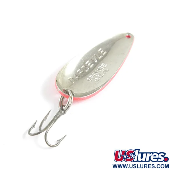 Eppinger Dardevle Spinnie, нікель/неоновий червоний, 9 г, блесна коливалка (колебалка) #1640