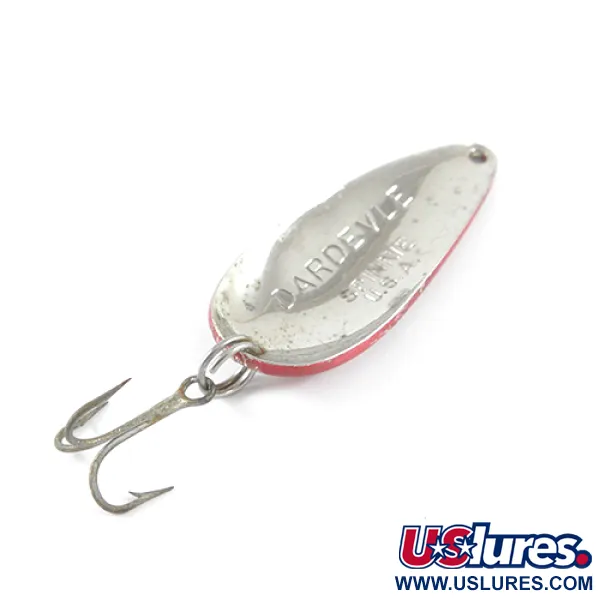 Eppinger Dardevle Spinnie, червоний/білий/нікель, 9 г, блесна коливалка (колебалка) #1679