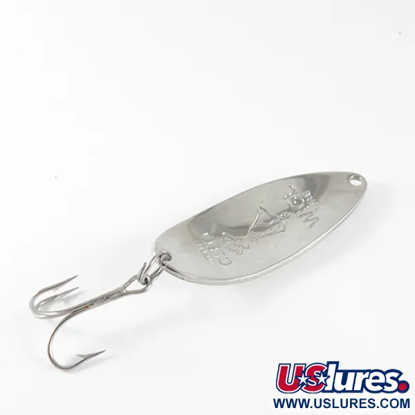 Seneca Little Cleo (Hula Girl, світиться в темряві), білий/помаранчевий/нікель Glow (світиться в темряві), 14 г, блесна коливалка (колебалка) #1696