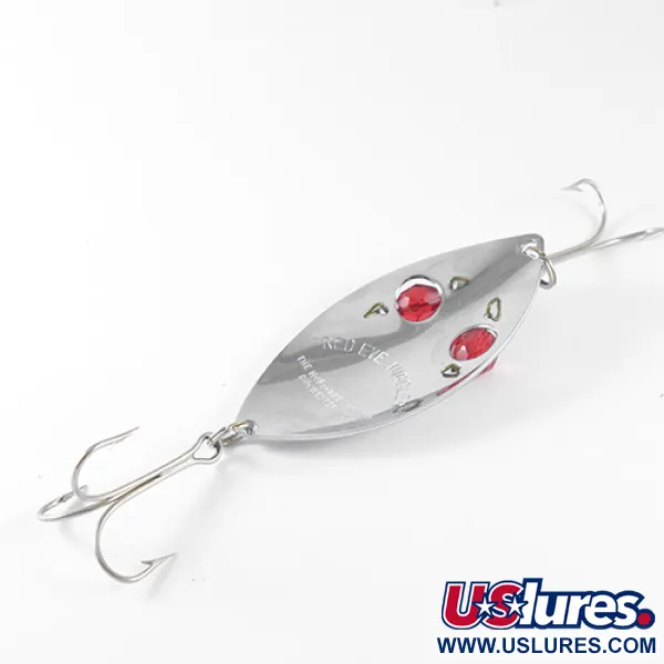 Hofschneider Red Eye Wiggler, нікель/червоні очі, 25 г, блесна коливалка (колебалка) #1697