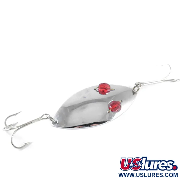 Hofschneider Red Eye Wiggler, нікель/червоні очі, 25 г, блесна коливалка (колебалка) #1697