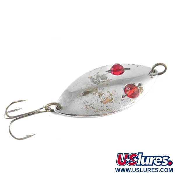 Hofschneider Red Eye Wiggler, нікель/червоні очі, 25 г, блесна коливалка (колебалка) #1705