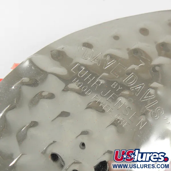 Luhr Jensen Dave Davis, неоновий помаранчевий/карбований нікель, 17 г, блешня оберталка (вертушка) #1712