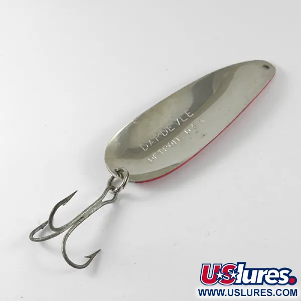 Eppinger Dardevle, червоний/білий/нікель, 28 г, блесна коливалка (колебалка) #1713
