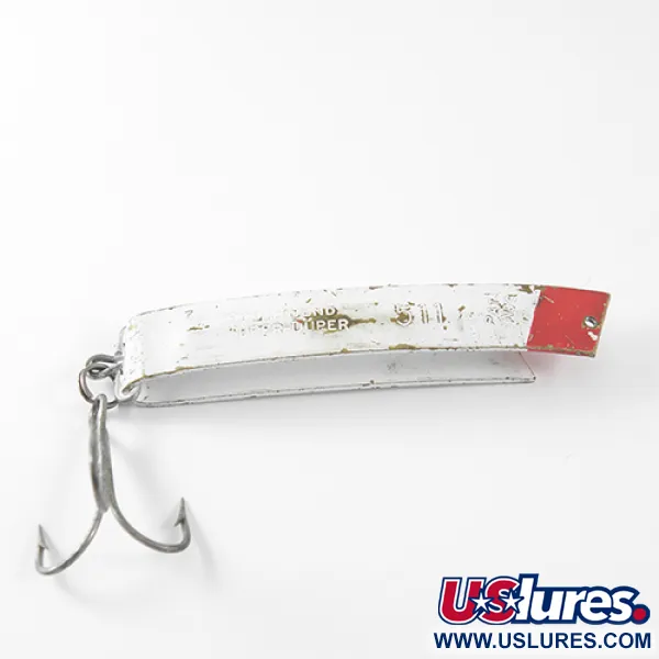 South Bend Super Duper 511, білий/червоний, 14 г, блесна коливалка (колебалка) #1720