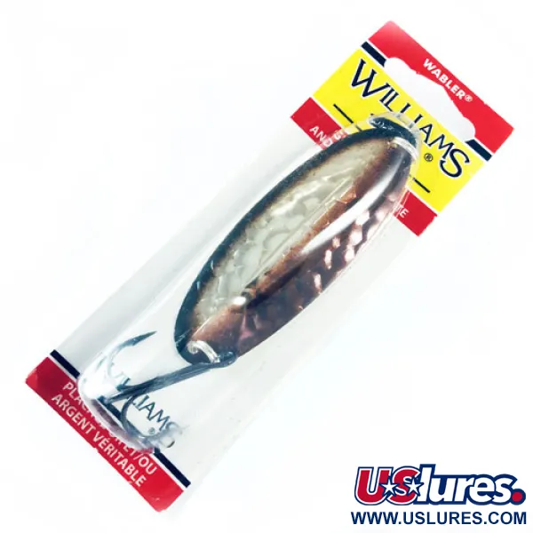  Williams Wabler W60, срібло/коричневий (покриття справжнім сріблом), 21 г, блесна коливалка (колебалка) #1731