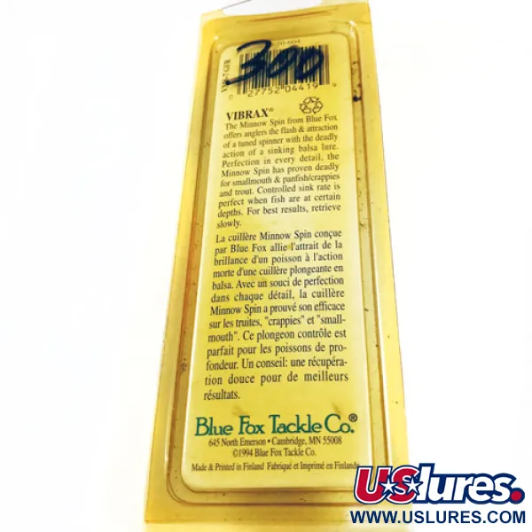  Blue Fox Vibrax Minnow Spin 2, , 9 г, воблер #5581