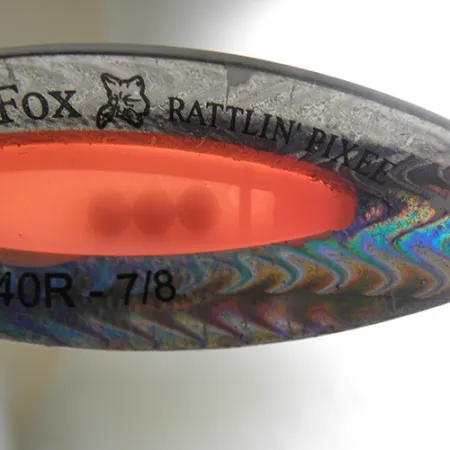 Blue Fox Rattlin Pixee, райдужний нікель/помаранчевий, 25 г, блесна коливалка (колебалка) #1738