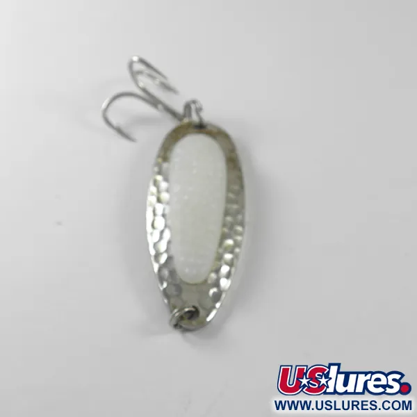  Blue Fox Pixee (світиться в темряві), нікель/білий (світиться в темряві), 14 г, блесна коливалка (колебалка) #1739