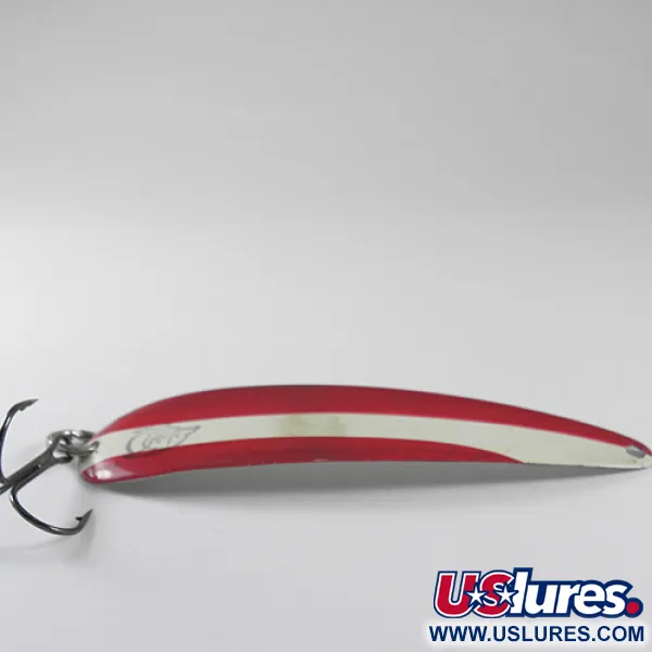 Eppinger King Flutter Devle 3200, червоний/білий/нікель, 9 г, блесна коливалка (колебалка) #1741