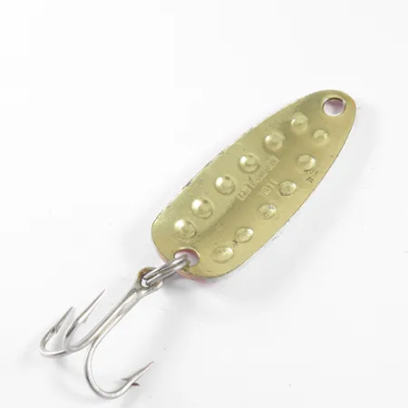 Len Thompson #11, червоний/білий/латунь, 14 г, блесна коливалка (колебалка) #1747