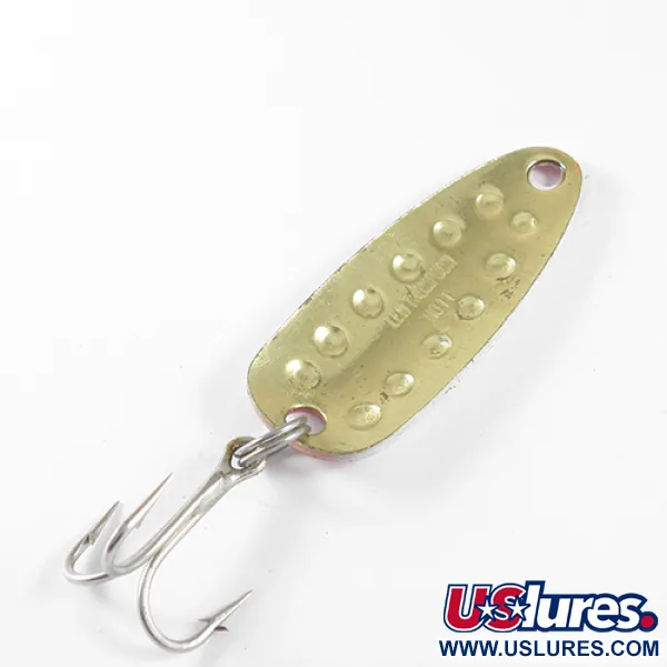  Len Thompson #11, червоний/білий/латунь, 14 г, блесна коливалка (колебалка) #1747