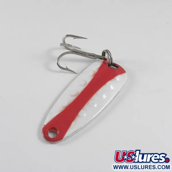  Len Thompson #11, червоний/білий/латунь, 14 г, блесна коливалка (колебалка) #1747