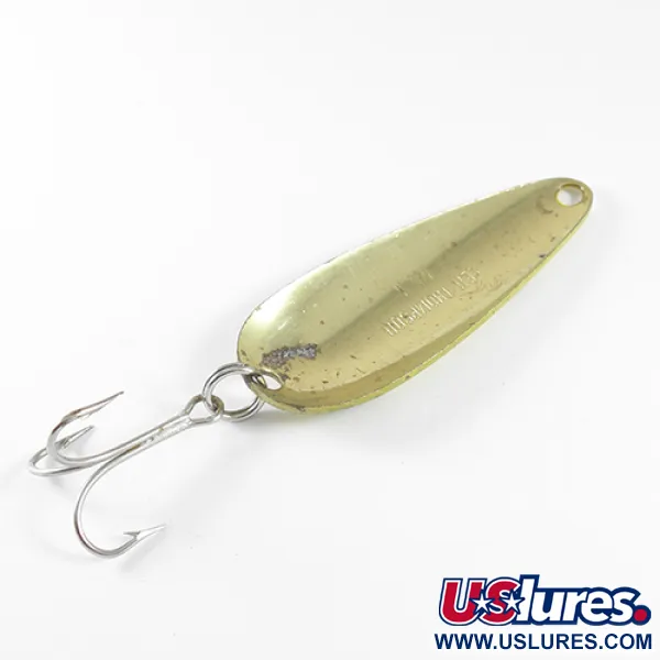  Len Thompson #1, Five of diamonds (жовтий/чорний/латунь), 21 г, блесна коливалка (колебалка) #1748