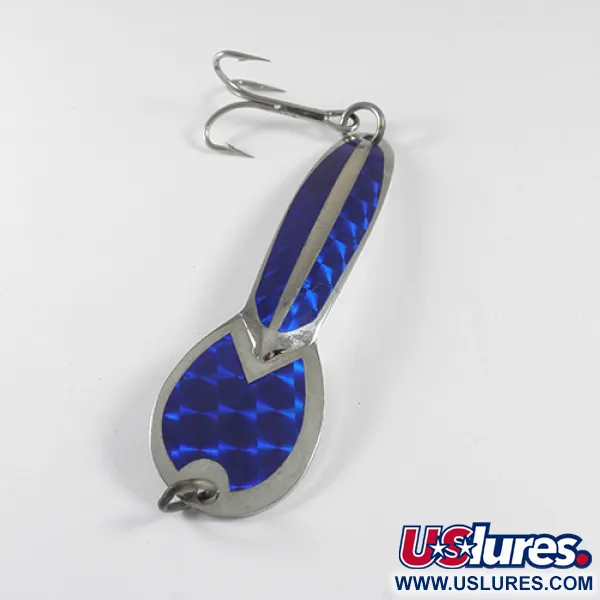 Glen Evans Loco 4, нікель/синій, 9 г, блесна коливалка (колебалка) #1750