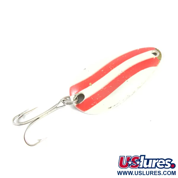 Balo 3, білий/червоний/латунь, 14 г, блесна коливалка (колебалка) #1769