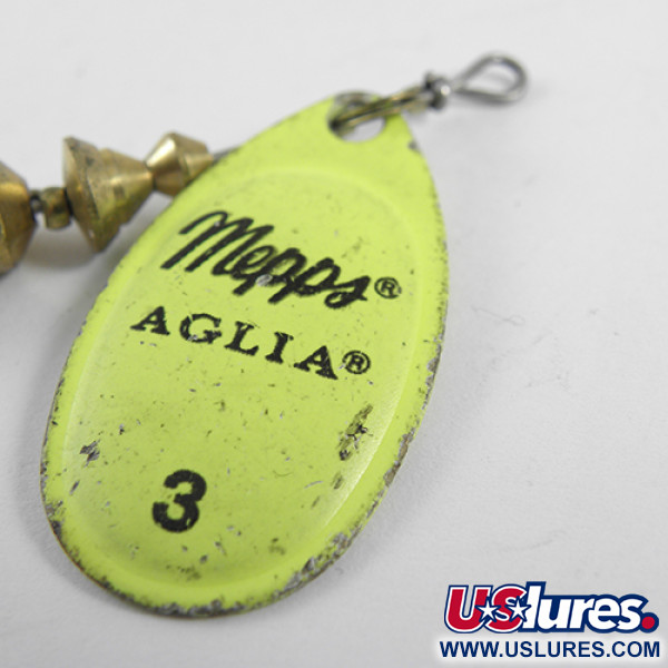  Mepps Aglia 3, Шартрез, 7 г, блешня оберталка (вертушка) #1782