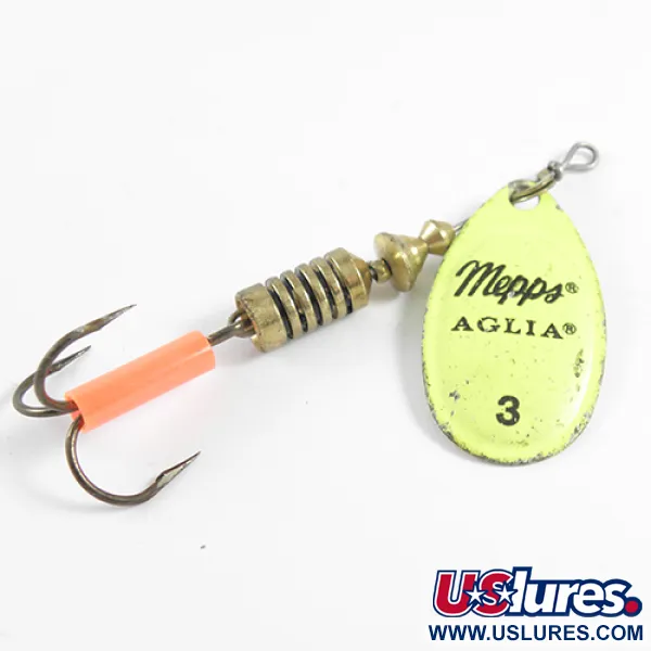  Mepps Aglia 3, Шартрез, 7 г, блешня оберталка (вертушка) #1782
