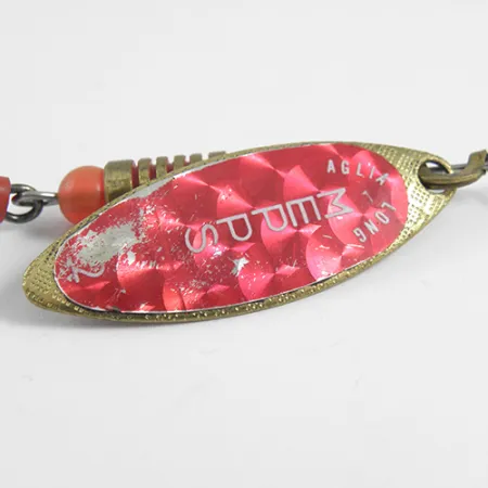 Mepps Aglia Long 2 Rainbo, червоний/латунь, 7,4 г, блешня оберталка (вертушка) #1786