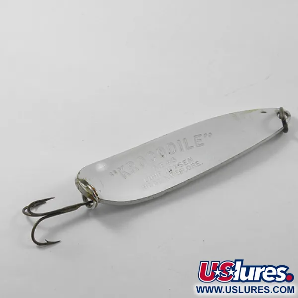 Luhr Jensen Krocodile DIE #5, білий, 28 г, блесна коливалка (колебалка) #1793