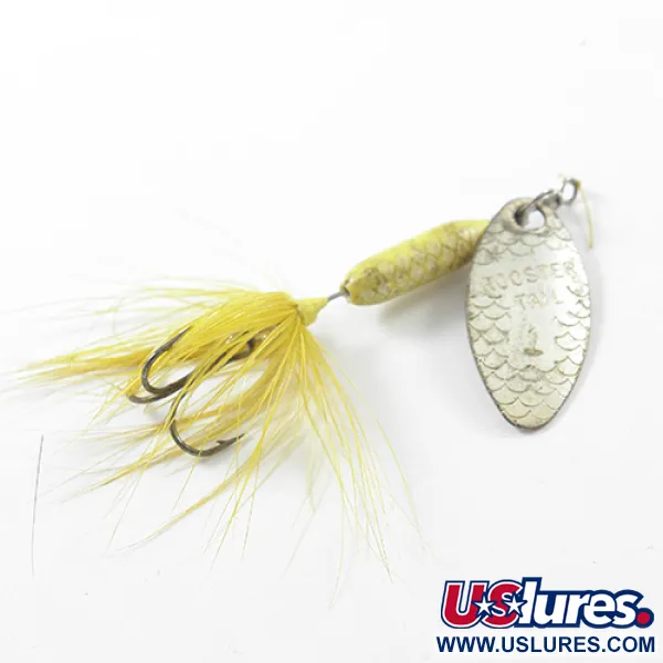 Yakima Bait Worden’s Original Rooster Tail 1, нікель/жовтий, 2,6 г, блешня оберталка (вертушка) #1813