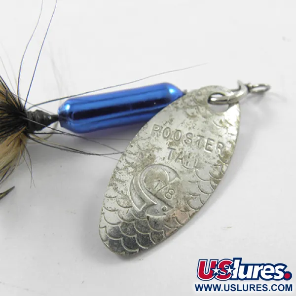 Yakima Bait Worden’s Original Rooster Tail, нікель/синій, 3,54 г, блешня оберталка (вертушка) #1814