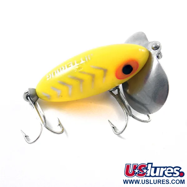  Fred Arbogast Jitterbug, жовтий, 7 г, воблер #1830