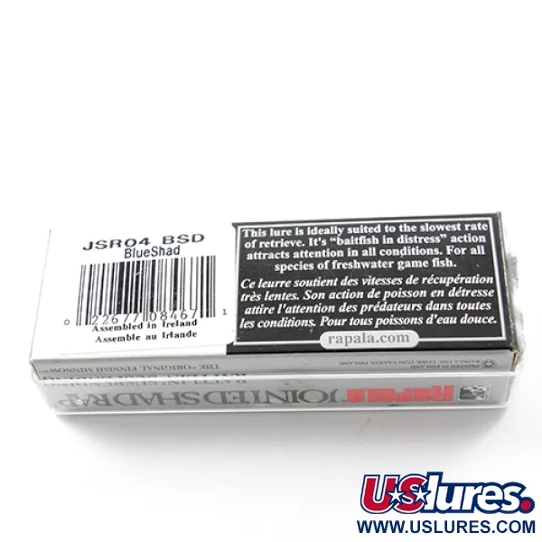 Rapala Jointed Shad Rap Rattlin 40, блакитний , 5 г, воблер #1832