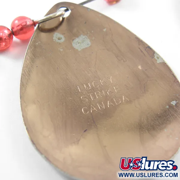  Lucky Strike, нікель/мідь/червоний, 12,5 г, блешня оберталка (вертушка) #1833
