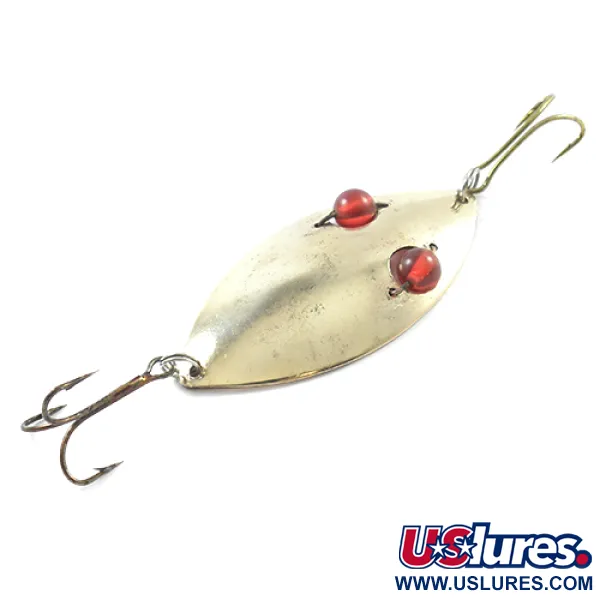 Hofschneider Red Eye Wiggler, латунь/червоні очі, 25 г, блесна коливалка (колебалка) #1838