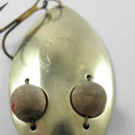 Lucky Strike Gold Red Flash, латунь, 21 г, блесна коливалка (колебалка) #1840