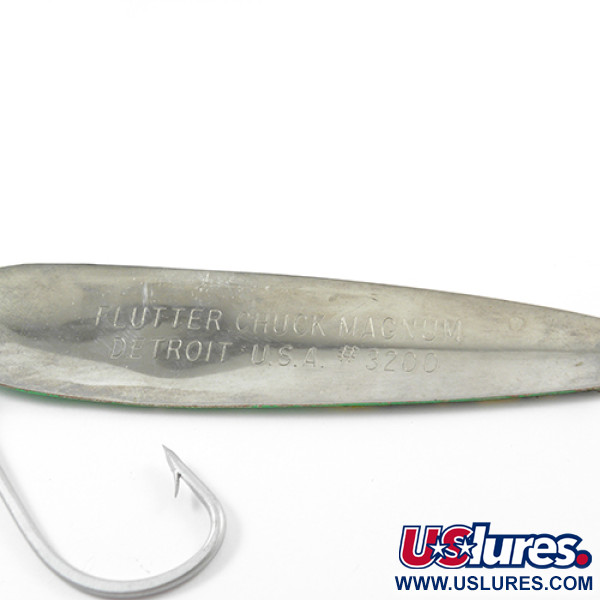 Eppinger Dardevle Flutter-Chuck Magnum 3200, яскравий зелений/нікель, 14 г, блесна коливалка (колебалка) #1852