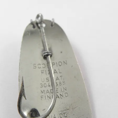 Unknown Незачіпляйка Scorpion, червоний/білий/нікель, 7 г, блесна коливалка (колебалка) #1863