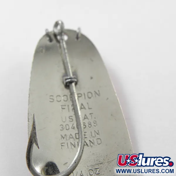 Unknown Незачіпляйка Scorpion, червоний/білий/нікель, 7 г, блесна коливалка (колебалка) #1863