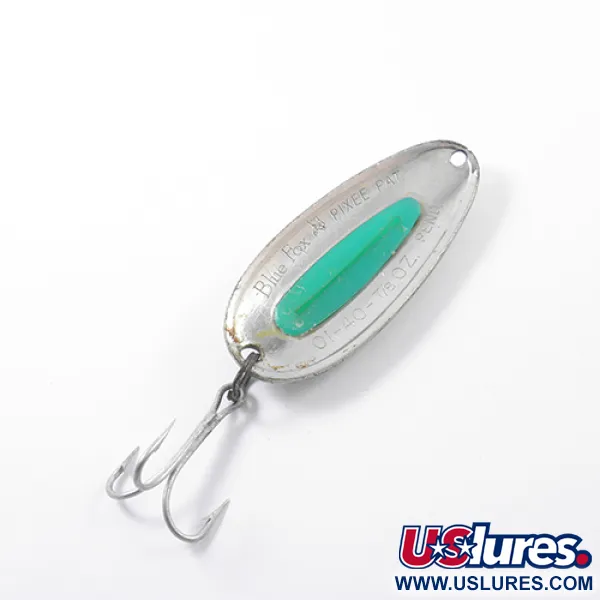  Blue Fox Pixee, нікель/зелений, 24 г, блесна коливалка (колебалка) #1866