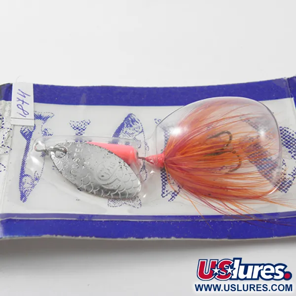 Yakima Bait Worden’s Original Rooster Tail, нікель/червоний, 1,77 г, блешня оберталка (вертушка) #1874