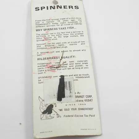 Hildebrandt Spinners Hildebrandt Colorado 2, золото, 1,4 г, блешня оберталка (вертушка) #1882