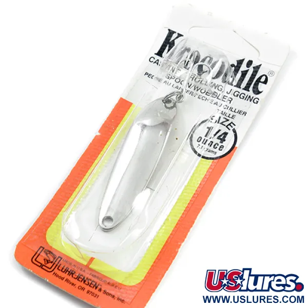 Luhr Jensen Krocodile DIE #3, нікель, 10 г, блесна коливалка (колебалка) #1887