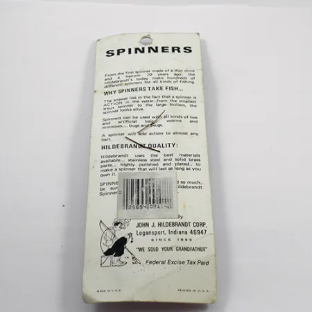 Hildebrandt Spinners Hildebrandt Colorado 2, золото, 1,4 г, блешня оберталка (вертушка) #1888