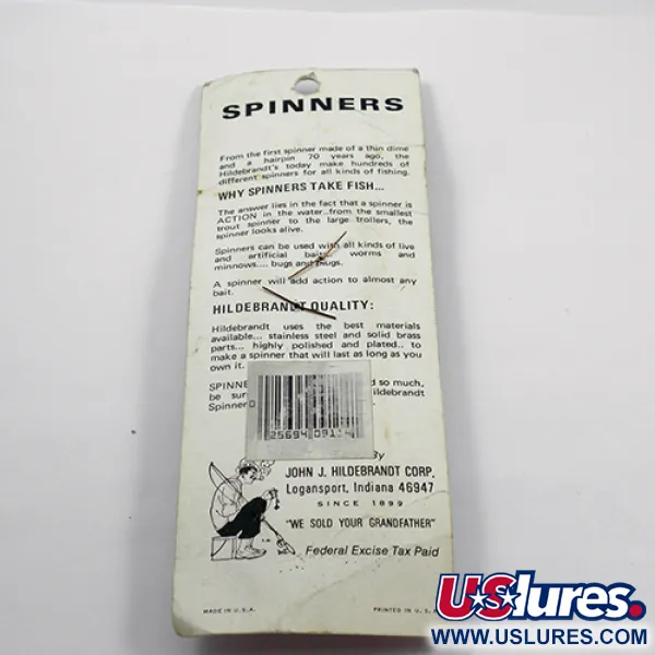 Hildebrandt Spinners Hildebrandt Colorado 2, золото, 1,4 г, блешня оберталка (вертушка) #1888