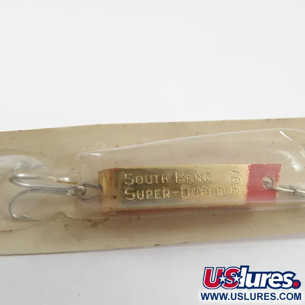 South Bend Super-Duper 501, золото/червоний, 2,3 г, блесна коливалка (колебалка) #1889